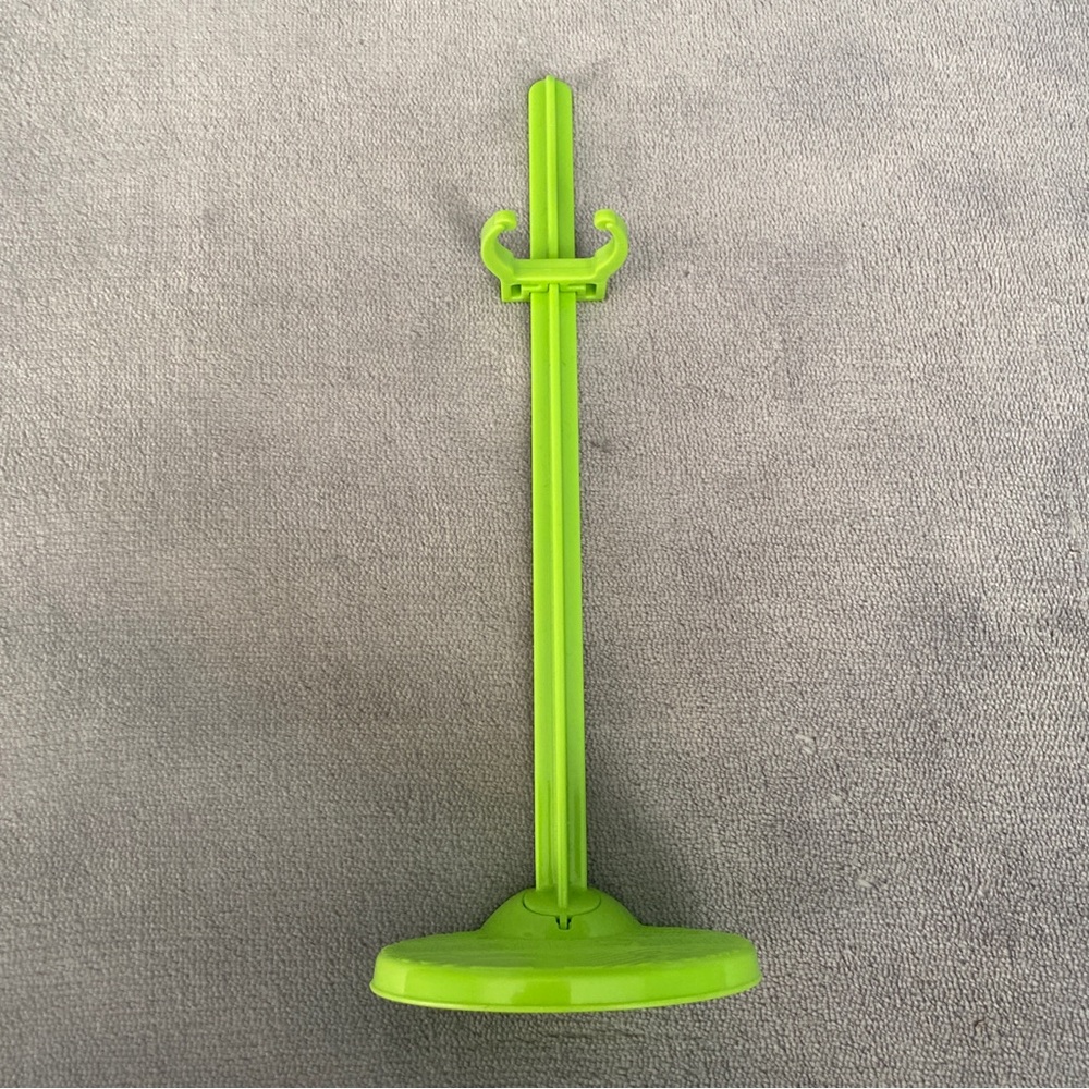 Monster High Doll Bright Lime Green Plastic Display Stand Wide